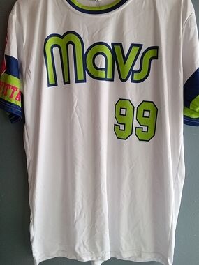 Dallas Mavericks‎ Mavs Lewis 99 Jersey Shirt White Green Mens Medium